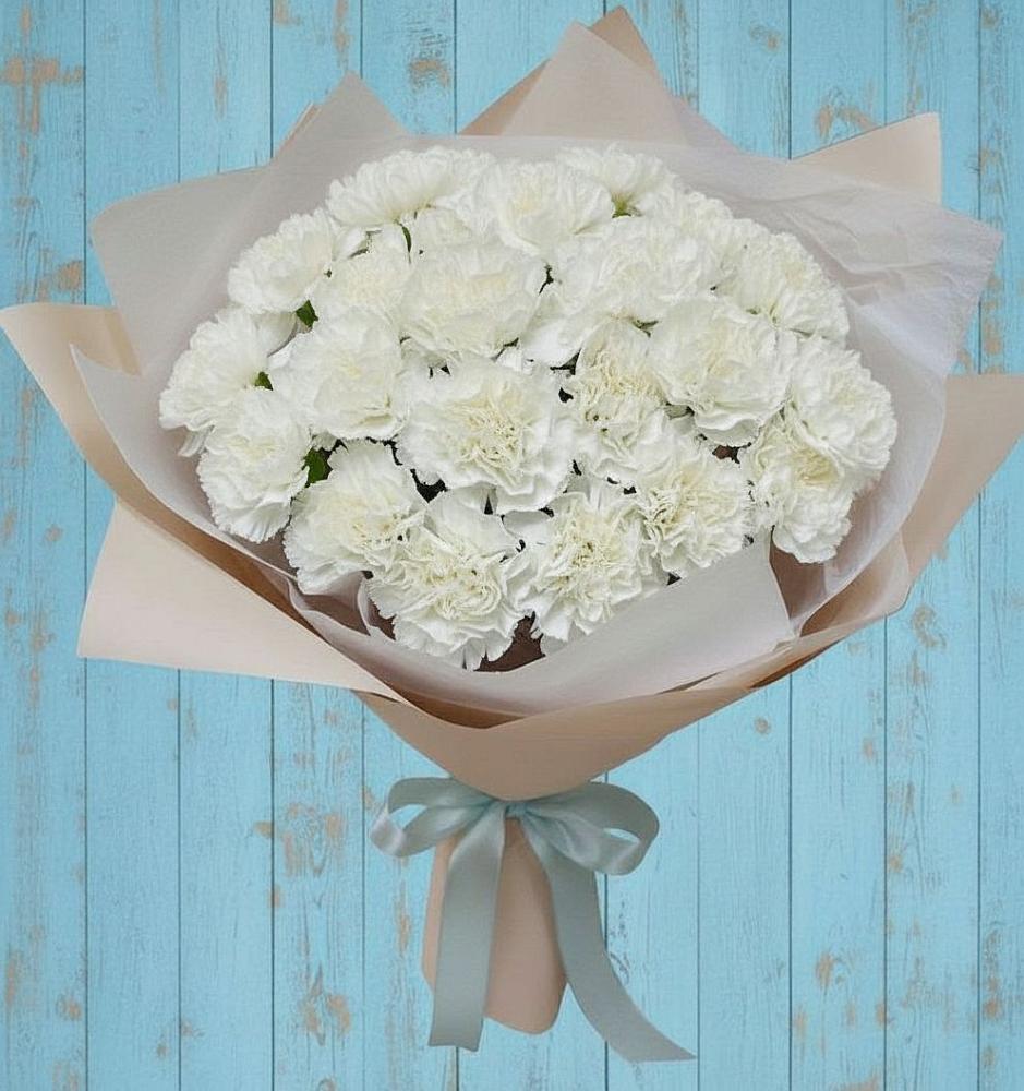 Букет цветов из: Гвоздики в Зверево