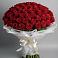 Букет 101 Красная роза Блэк Мэджик в Зверево