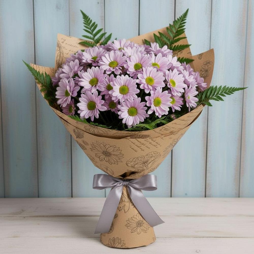 Букет цветов из: Хризантемы в Зверево