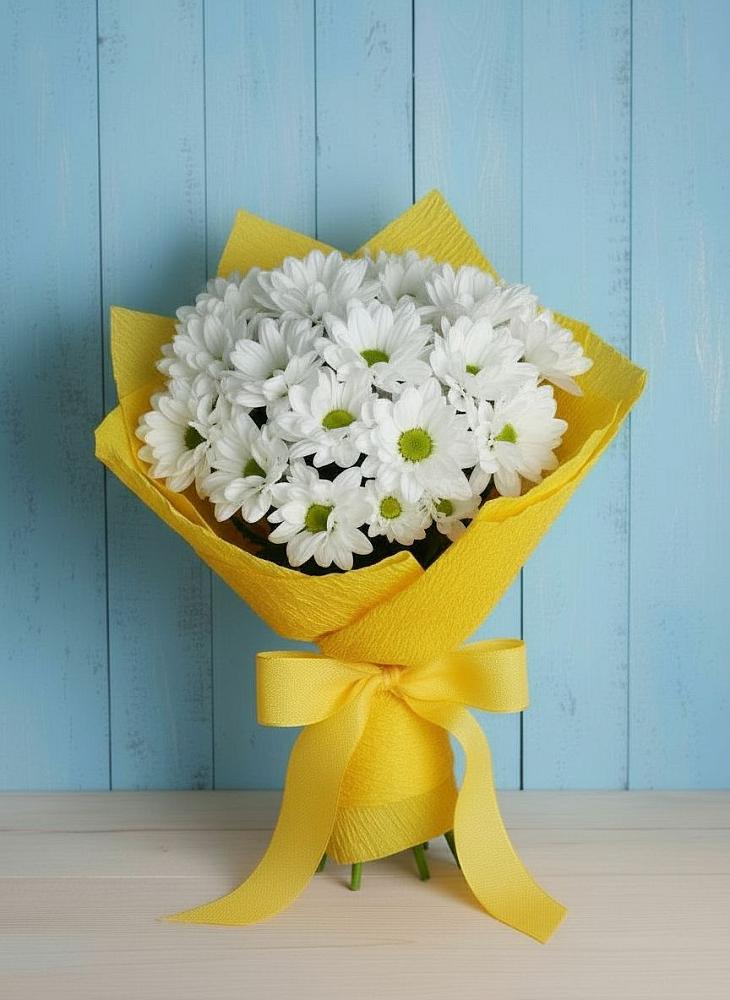 Букет цветов из: Хризантемы в Зверево