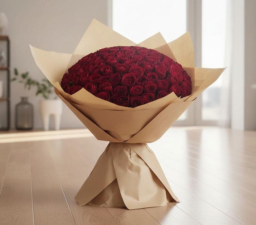 Букет 101 Красная роза в Зверево