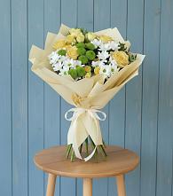 Букет цветов из:  Хризантемы и Розы #REPLACE_PRED# Зверево