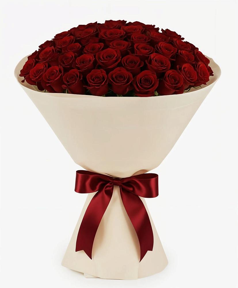 Букет 101 Бордовая роза Блэк Бакарра в Зверево